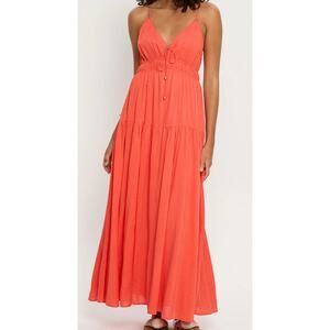 New Kivari Ventura Maxi Dress, Red Size Large